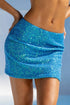 Luli Fama Chasing Stars Sequins Mini Skirt